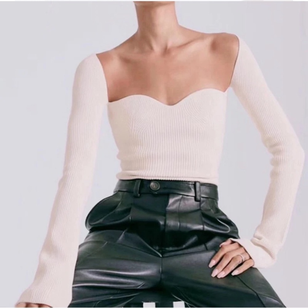 Scoop Neck Ribbed Sweater - Picture 6 of 6